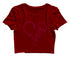 Faith in heart shape Christianity Womens Crop Tops