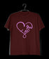 Faith in heart shape Christianity Mens TShirts