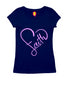 Faith in heart shape Christianity Womens Tshirts