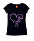 Faith in heart shape Christianity Womens Tshirts