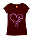 Faith in heart shape Christianity Womens Tshirts