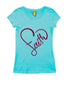 Faith in heart shape Christianity Womens Tshirts