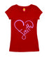 Faith in heart shape Christianity Womens Tshirts