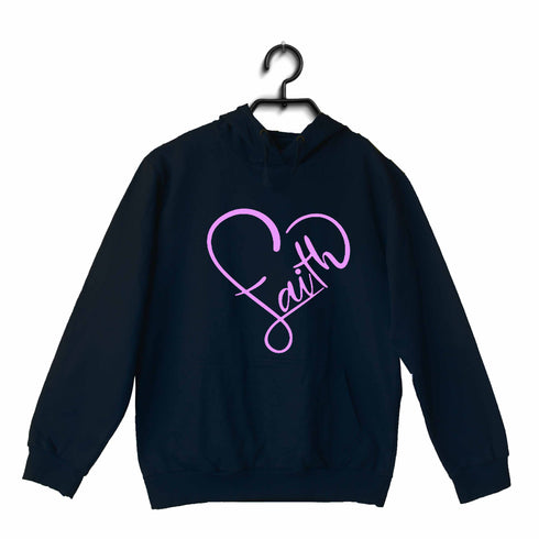 Faith in heart shape Christianity Hooded SweatShirts