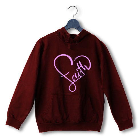 Faith in heart shape Christianity Hooded SweatShirts