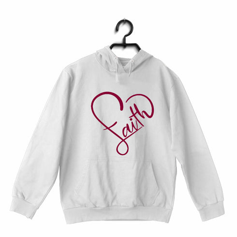 Faith in heart shape Christianity Hooded SweatShirts