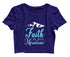 Faith can move mountains Christianity Womens Crop Tops