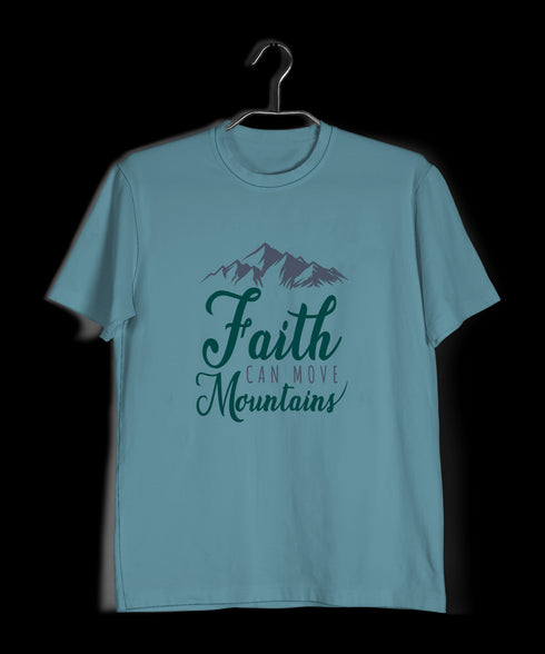 Faith can move mountains Christianity Mens TShirts