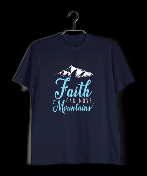 Faith can move mountains Christianity Mens TShirts