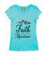 Faith can move mountains Christianity Womens Tshirts