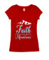 Faith can move mountains Christianity Womens Tshirts