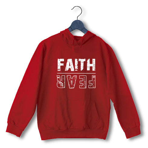 Faith | Fear (upside down) Christianity Hooded SweatShirts