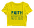 Faith | Fear (upside down) Christianity Womens Crop Tops