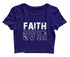 Faith | Fear (upside down) Christianity Womens Crop Tops