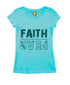 Faith | Fear (upside down) Christianity Womens Tshirts