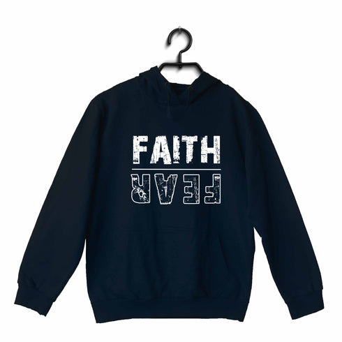 Faith | Fear (upside down) Christianity Hooded SweatShirts