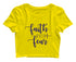 Faith over fear Christianity Womens Crop Tops