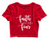 Faith over fear Christianity Womens Crop Tops