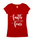 Faith over fear Christianity Womens Tshirts