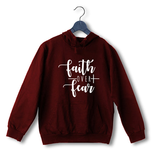 Faith over fear Christianity Hooded SweatShirts