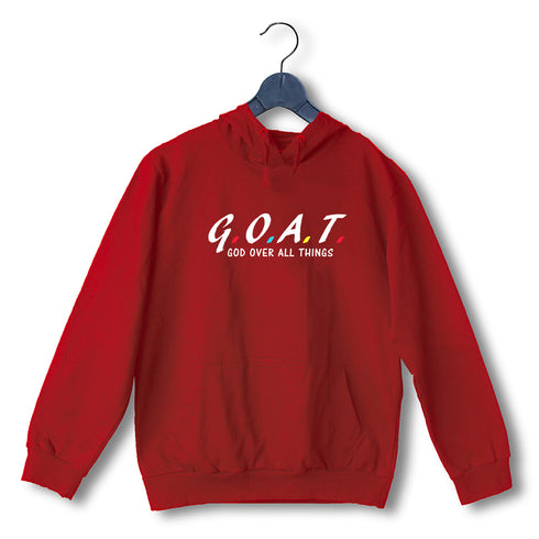G.O.A.T. God over all things Christianity     Hooded SweatShirts