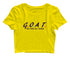 G.O.A.T. God over all things Christianity Womens Crop Tops