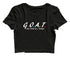 G.O.A.T. God over all things Christianity Womens Crop Tops