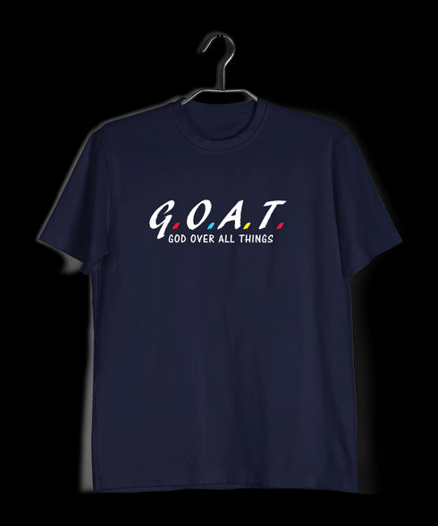 G.O.A.T. God over all things Christianity     Mens TShirts