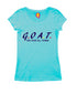 G.O.A.T. God over all things Christianity Womens Tshirts