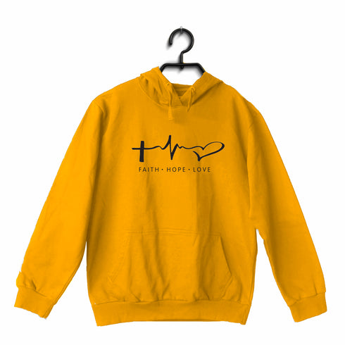 Faith. Hope. Love ECG Christianity Hooded SweatShirts