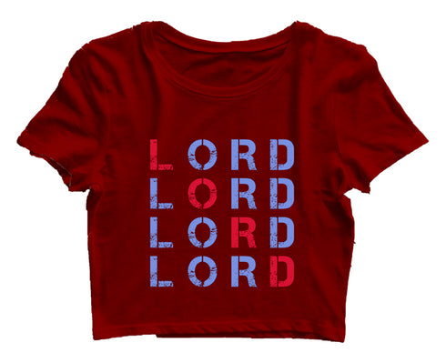 LORD x4 Christianity Womens Crop Tops