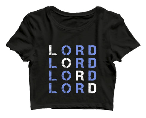 LORD x4 Christianity Womens Crop Tops