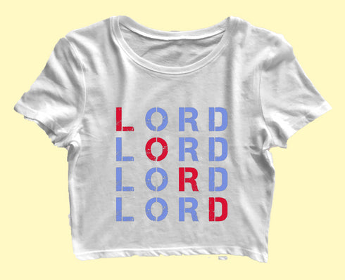 LORD x4 Christianity Womens Crop Tops