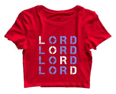 LORD x4 Christianity Womens Crop Tops