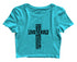 God so loved the world he gave his only son Christianity Womens Crop Tops