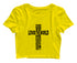 God so loved the world he gave his only son Christianity Womens Crop Tops