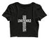 God so loved the world he gave his only son Christianity Womens Crop Tops