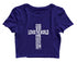 God so loved the world he gave his only son Christianity Womens Crop Tops