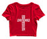 God so loved the world he gave his only son Christianity Womens Crop Tops