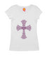 Fancy cross Christianity Womens Tshirts