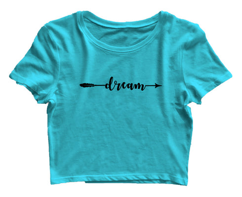 Dream arrow Christianity Womens Crop Tops
