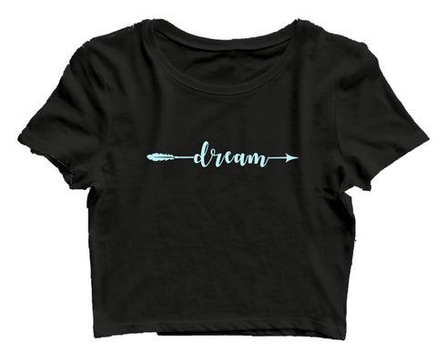Dream arrow Christianity Womens Crop Tops