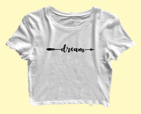 Dream arrow Christianity Womens Crop Tops