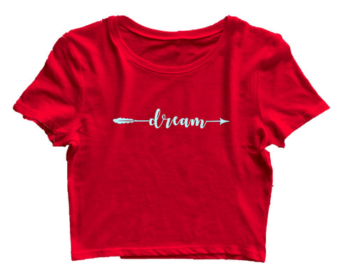 Dream arrow Christianity Womens Crop Tops