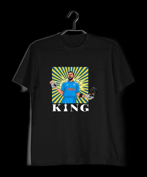 Kohli King Blast Cricket Mens TShirts