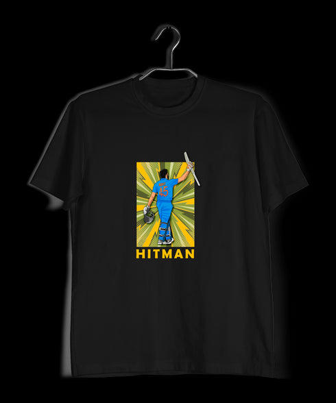 Rohit Sharma Hitman Blast Cricket Mens TShirts