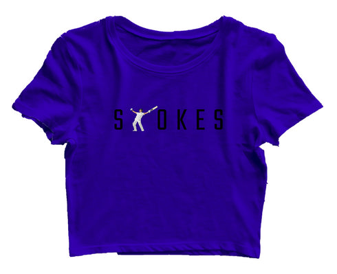Quirkipedia Stokes Cricket Womens Crop Tops