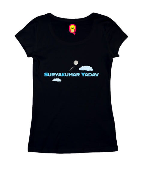 Quirkipedia Suryakumar Yadav SKY Cricket Womens Tshirts