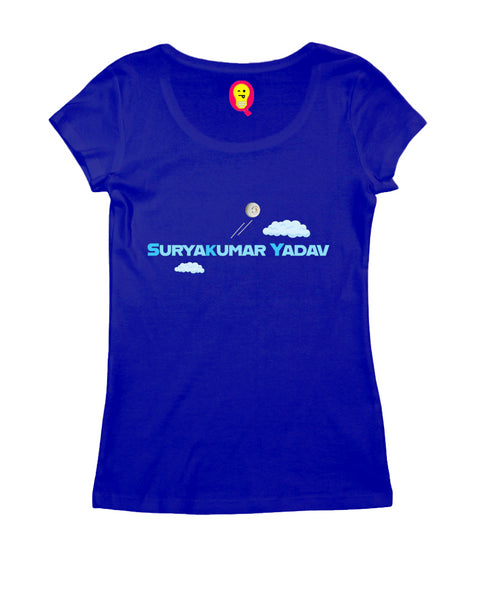 Quirkipedia Suryakumar Yadav SKY Cricket Womens Tshirts
