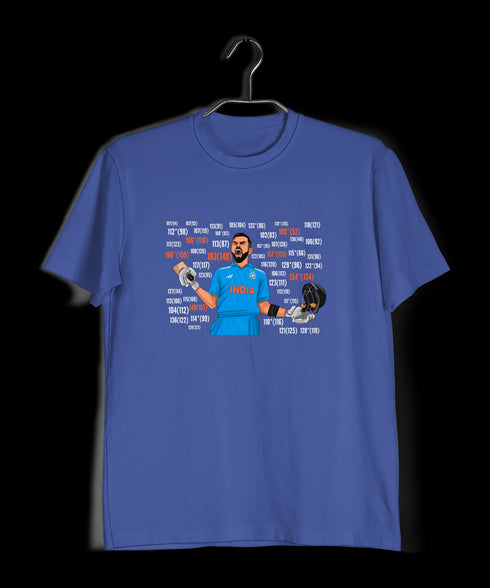 Quirkipedia Kohli Centuries Cricket     Mens TShirts